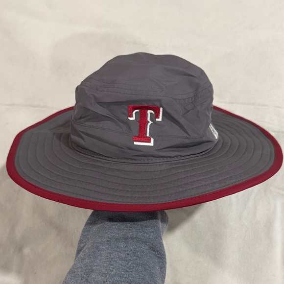 Texas Rangers Gray and Red Bucket Hat - Picture 2 of 5